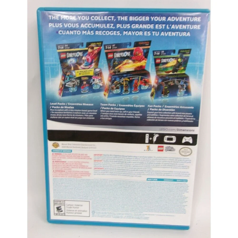 Lego Dimensions Nintendo Wii U 2015 Video Game w Case Manual